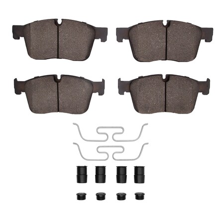 Dynamic Friction Co 3000 Semi-Metallic Brake Pads Hardware Kit, Low Dust, 100% Copper Free, 100% Asbestos-free, Front 1311-1861-01